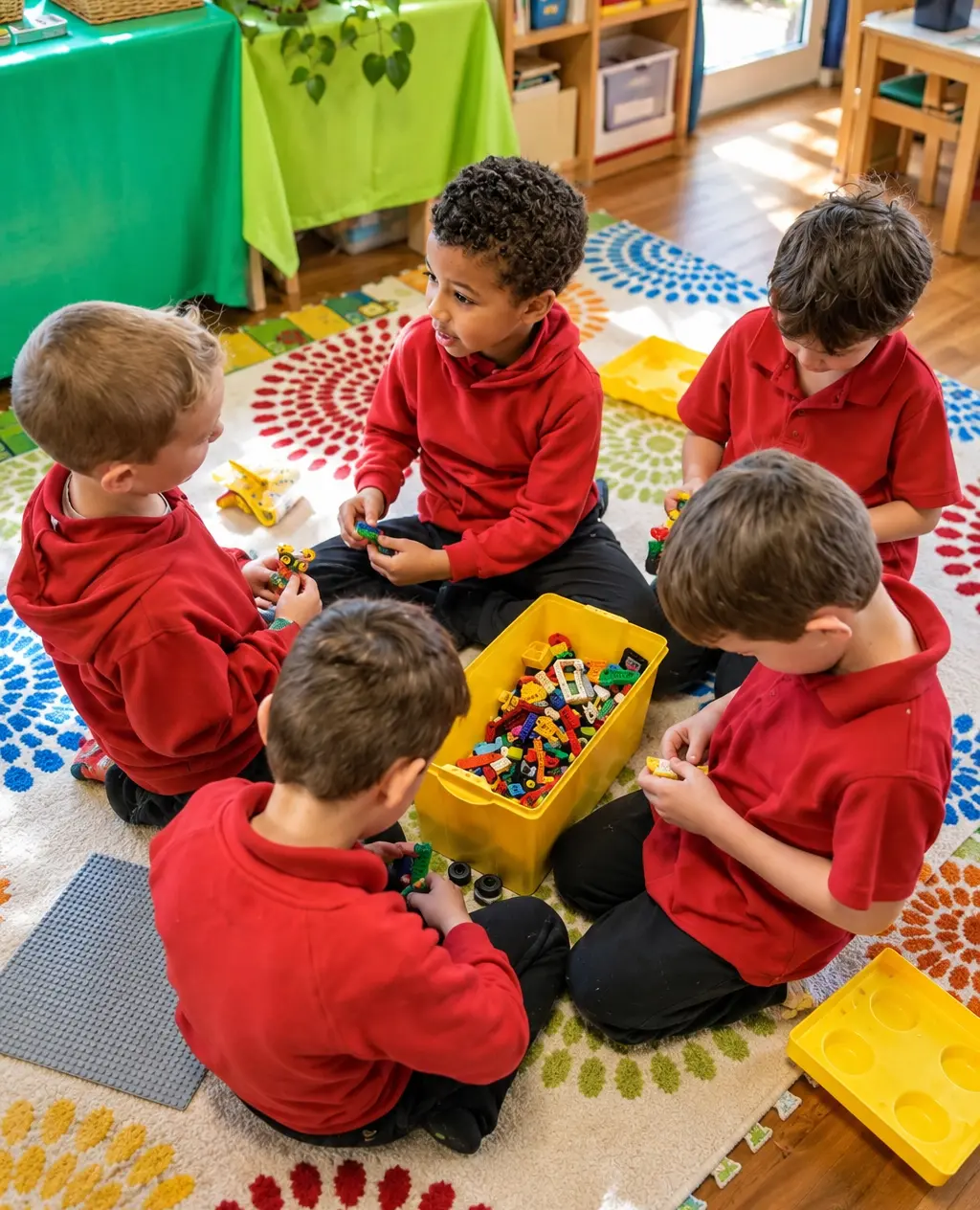 Young children learning together at Vistara Primary School