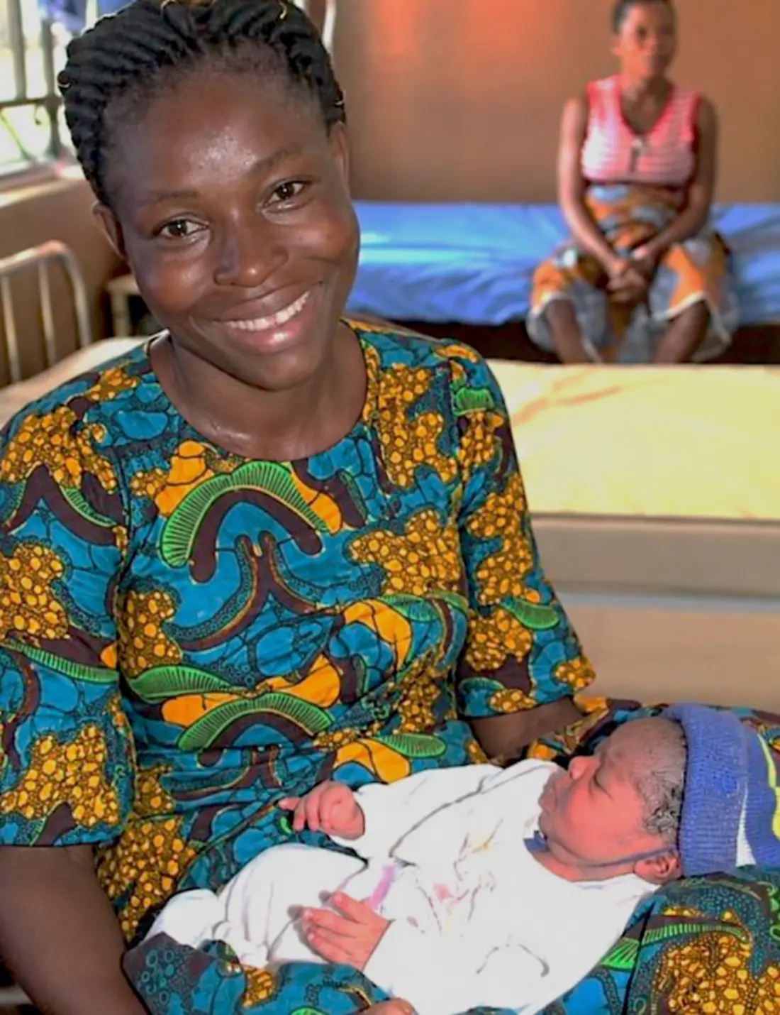 A mother and newborn receiving support through an AMURTEL maternal health programme in Nigeria